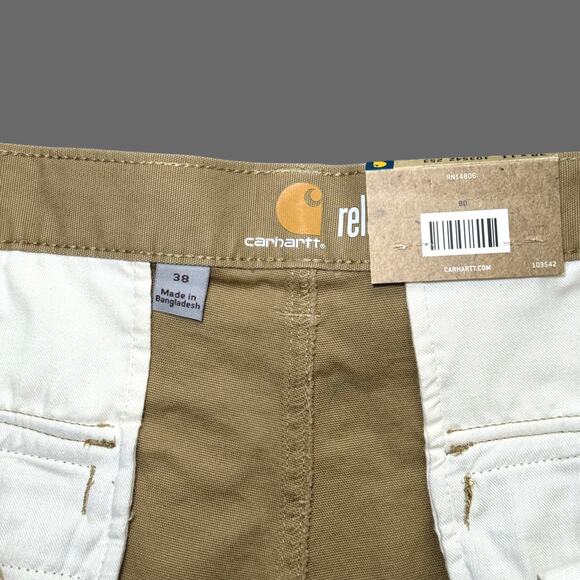 Carhartt Rugged Flex Rigby Cargo Short Relaxed Fit Size 38x11 NWT Brown/Khaki - Picture 4 of 8